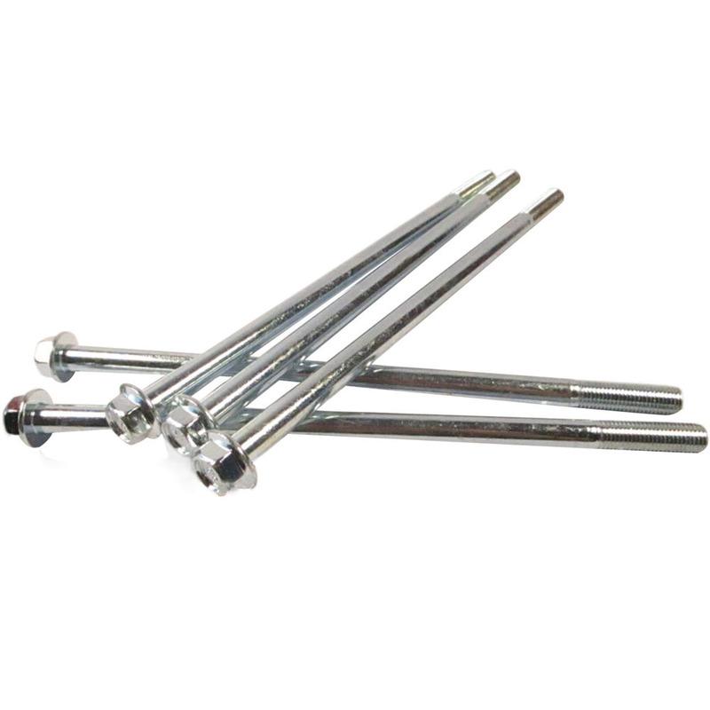 Śruba Osi Koła Motocykla o Średnicy M15-205mm/225mm/230mm/245mm/260mm/270mm/280mm/290mm/310mm/320mm 15mm Metalowy Element Złączny Szpilka
