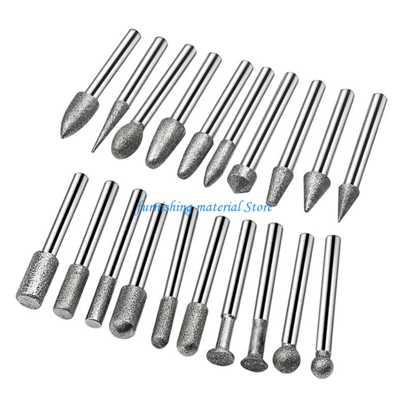 Y5GD 20Piece/set Grinding Burr Drill Bits Shank Grinding Head Burr Set For Grinding