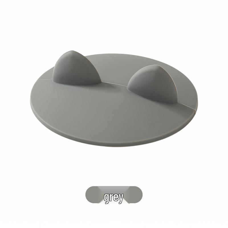 

Силиконовая 3D крышка для чашки в виде кошачьих ушек - Защита от протечек и пыли для кофейных и стеклянных чашек серый