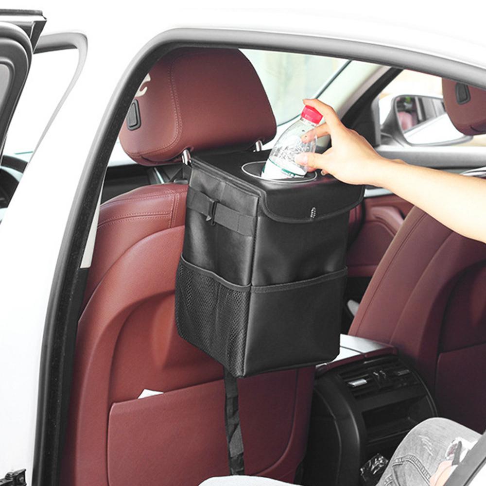 9731 Izolacja Termiczna Samochodowy Zagłówek Tylnego Siedzenia Wodoodporny Worek na Śmieci z Kieszeniami do Przechowywania, Rozmiar S: 25*16*16 cm