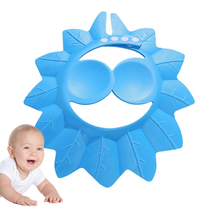 Baby Duschhaube zum Haarewaschen Badeschild für Kinder Verstellbarer Visierhut Weicher Waschschutz für Augen- und Ohrenschutz für Kinder