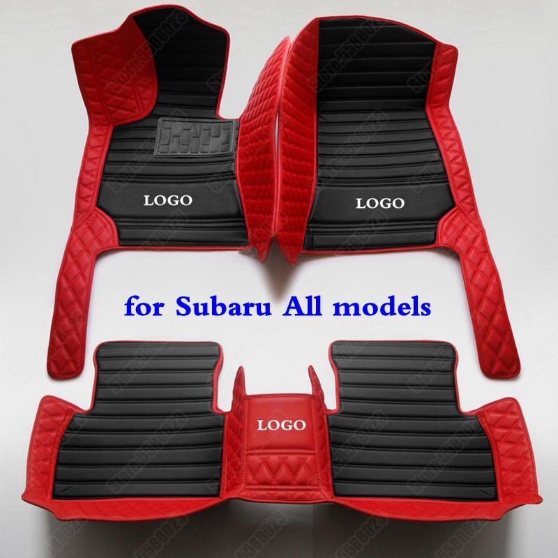 

3D кожаные автомобильные коврики для Subaru Legacy Outback Forester Impreza WRX STI BRZ XV Crosstrek Custom All Weather Auto