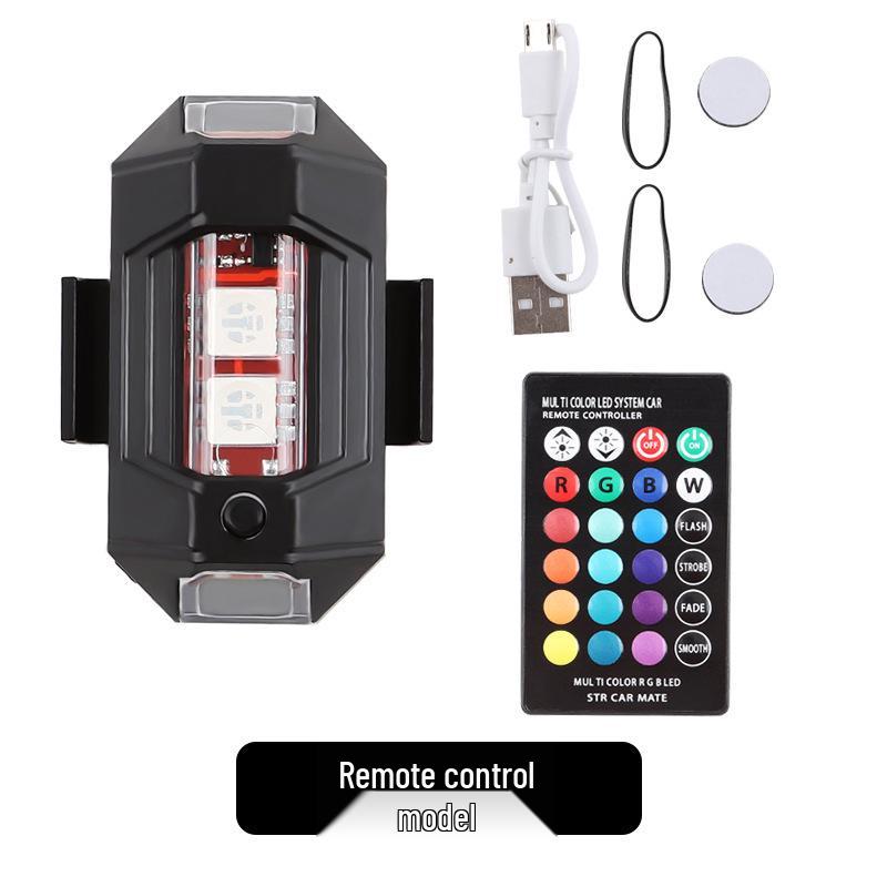 Cross-Border Exclusive: Super Bright 7-Color Magnetic Drone & Motorcycle Warning Light