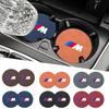 2pcs Non-slip Car Water Cup Pad Suede Coasters Anti-slip Mat For BMW M M3 M5 M6 X3 E46 E90 F30 G20 E36 E34 X6 G20 Accessory