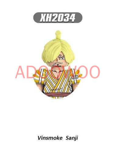 Latest  King Luffy Solon X0356 X0355 X0354 X0353 Japanese Anime Series Animation Blocks Small Action Combination Ornament
