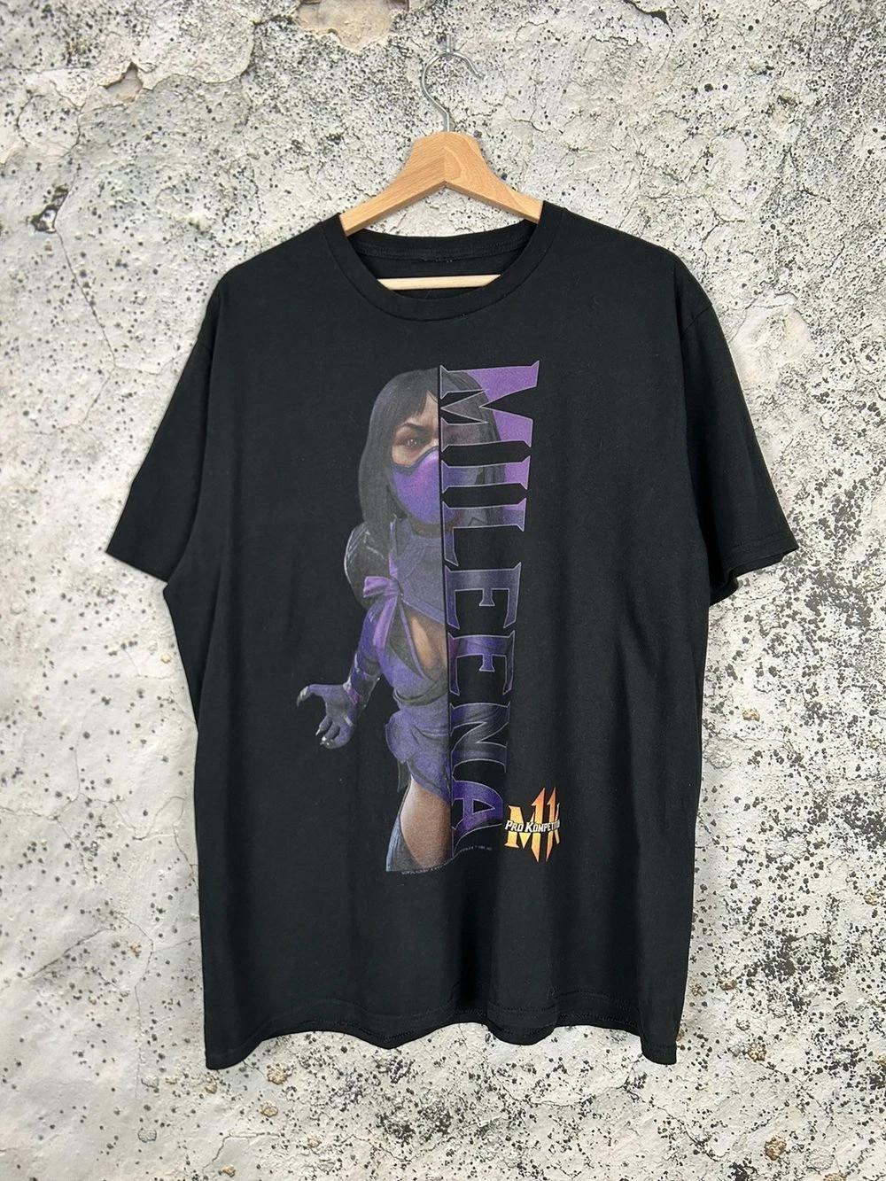 Mortal Kombat Mileena Graphic Black Cotton Tshirt Unisex S-5XL S