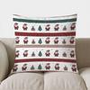 Santa Gifts Trees Christmas Throw Pillow Cover With Short Plush Print Living Room Sofa Decoration Cushion Cover Pillow Covers