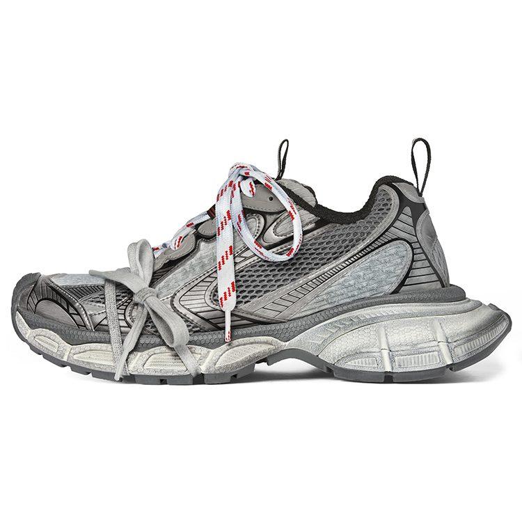Balenciaga 3XL Low Top Chunky Sneakers 5cm Women's Gray Charcoal Gray 734731W3XL51219