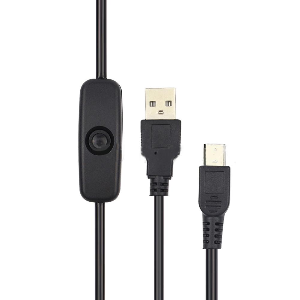 USB to Micro USB Cable with On/Off Switch Charger Power Cord 5V 3A Charging Cable for Raspberry Pi RPI 4 Model B RPI 4B Computer