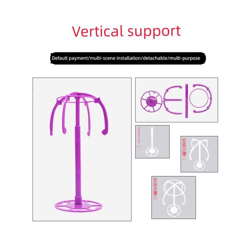 

Wig Stand Hanging Hat Bracket Mannequin Head Wig Hat Rack Storage Rack Stand Stand Long Hair Portable Vertical-Red