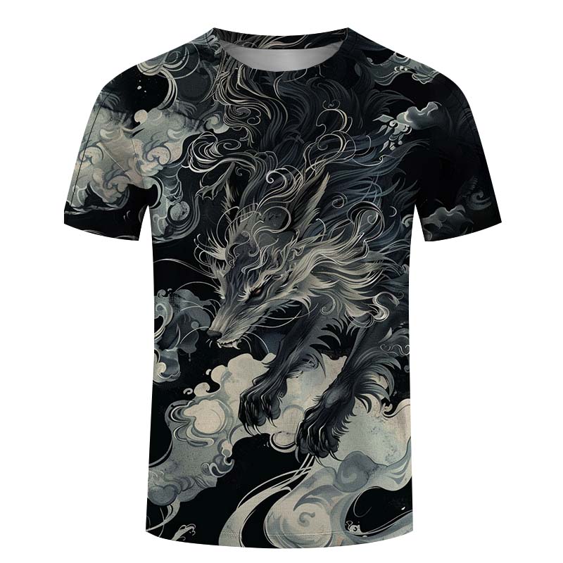 3D printed top T-shirt for summer fashion men's clothing