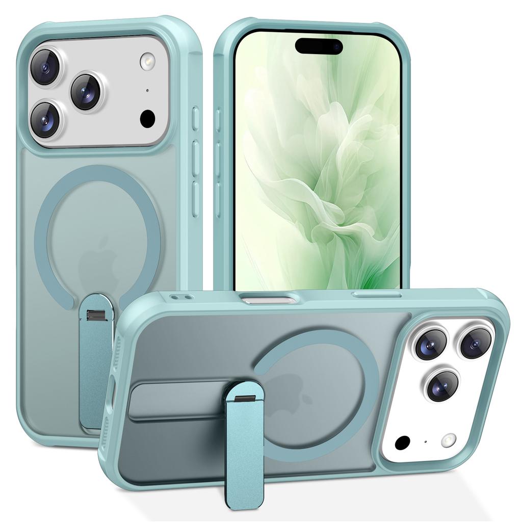 For iPhone 17 Pro Case Compatible with MagSafe Kickstand TPU+PC Drop Protection Phone Cover