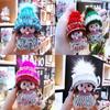 Crystal-studded Monchhichi Keychain Knit Hat Mink Pendant Arcade Prize Exchange Gift