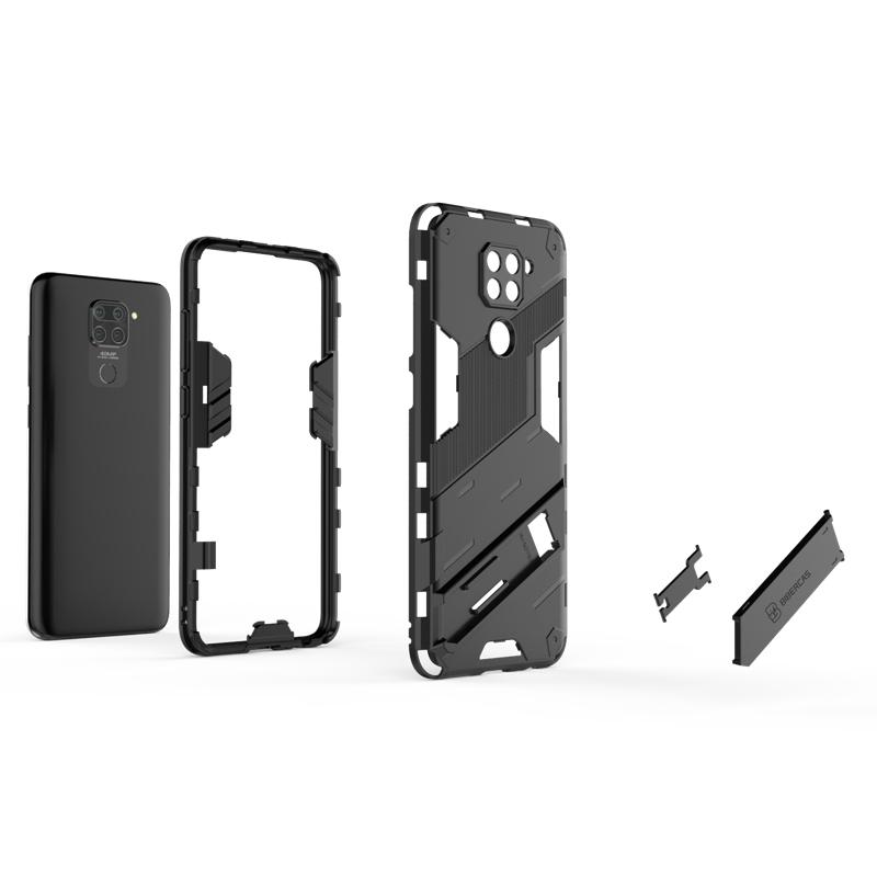 Phone Holder Case For Xiaomi Redmi Note 9 Case Bumper Hard Armor Full Cover For Redmi Note 9 9S 7 9T 9 Pro Case For Redmi Note 9
