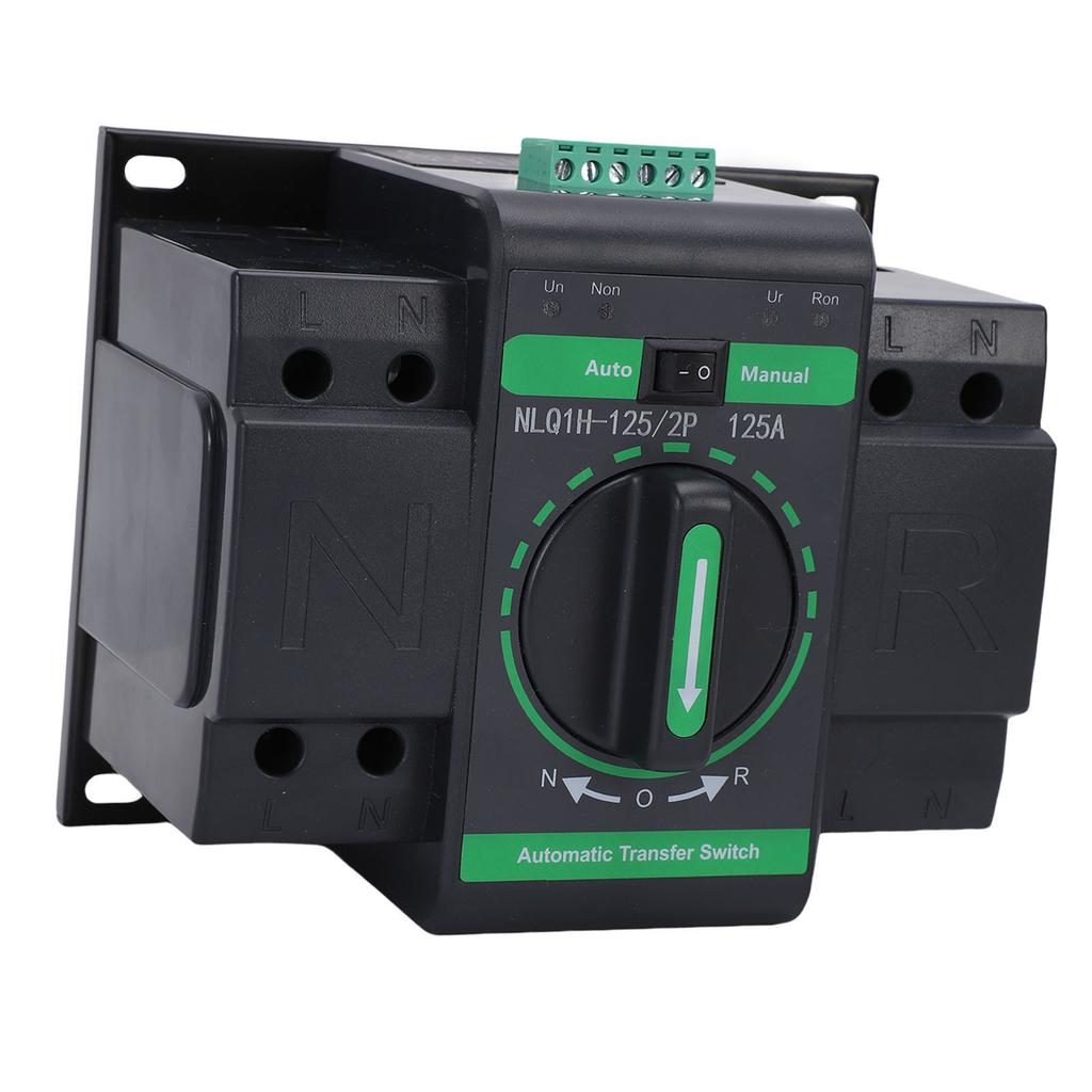 2P AC230V 125A Dual Power Automatic Transfer   PC Isolation Type ATS Isolation Type Two Input, One Output Includes  Ing Modes