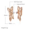 Vintage Glossy Flower English Earrings For Women Fashion  Gold Color Natural Zircon Boho Ethnic Wedding Jewelry Gift