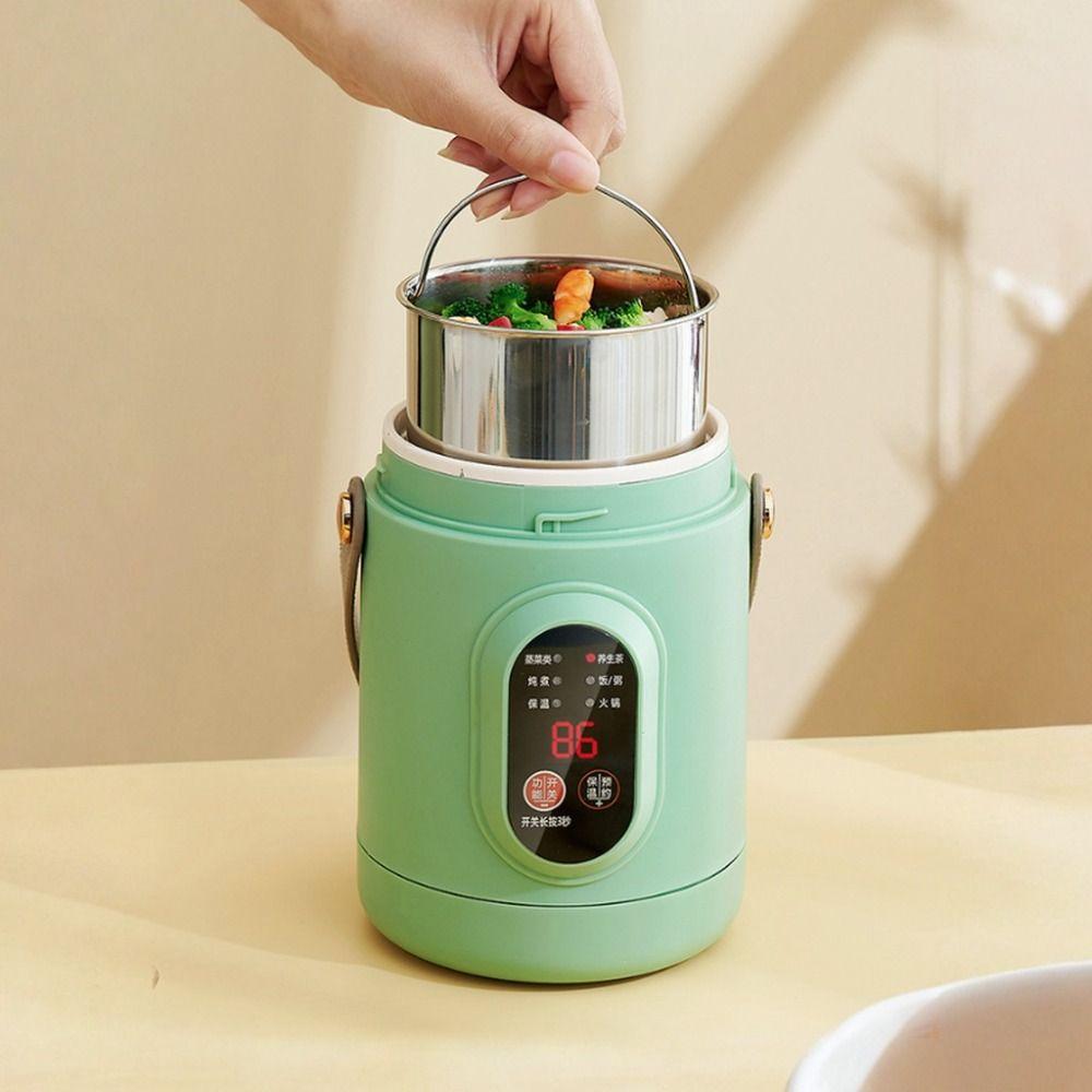 Cuiseur à riz compact pliable pour voyage Prise US Boîte à lunch chauffante Hiver