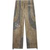 Puma X Kidsuper Color Block Comfortable Loose-Fit Woven Casual Pants Unisex Bottoms Marble-Gray 624079-94