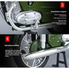 1/10 Scale Czechoslovakia Jawa250 Motorcycle Alloy Diecast Car Model Sound & Light Autocycle Indoor Desktop Exquisite Ornaments Gifts