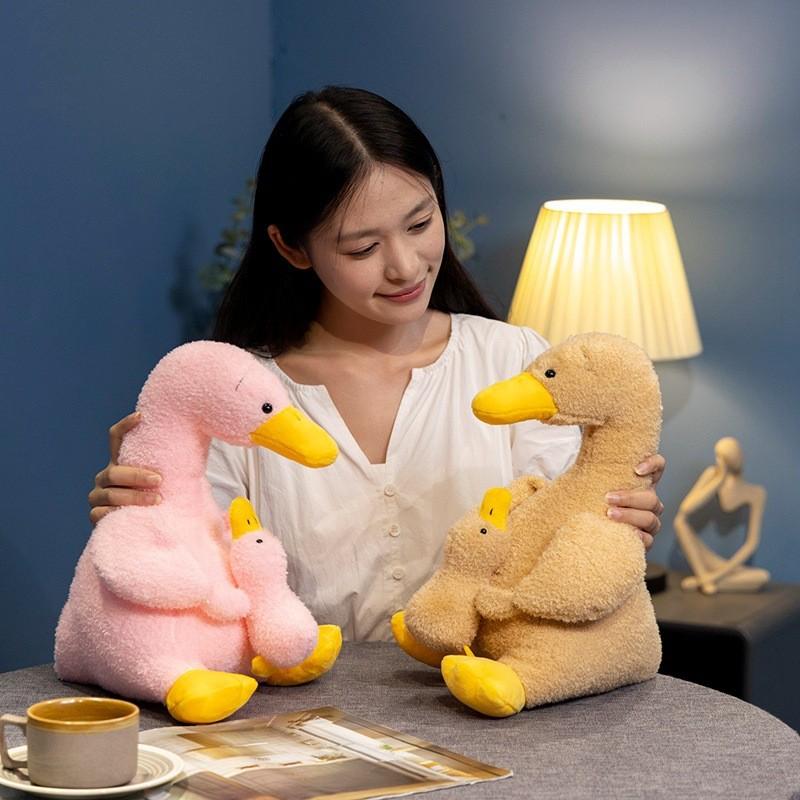 Adorable Mother And Baby Duck Plush Toy Soft And Cuddly For Kids Birthday Gift