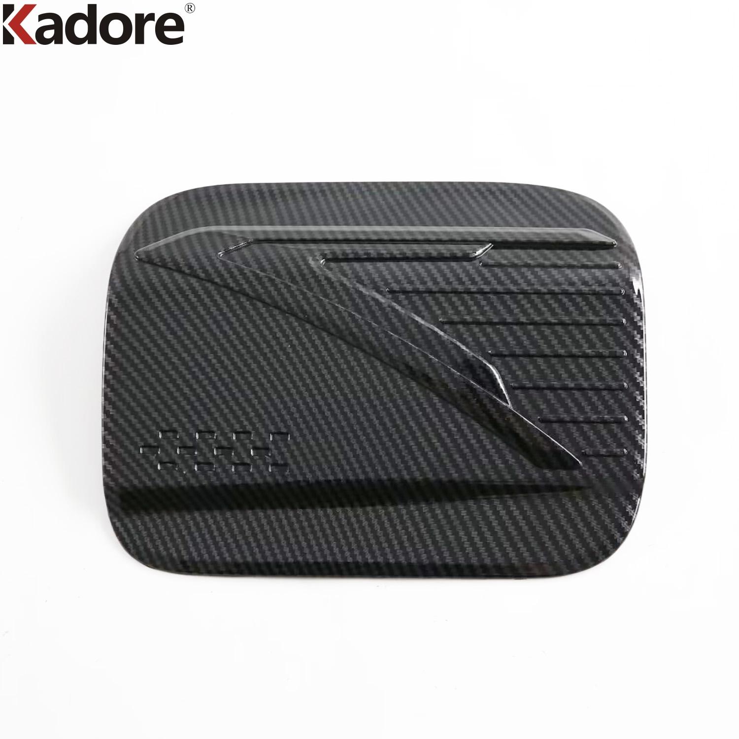 For Toyota Camry 2024 2025 Carbon Fiber Car Gas Fuel Tank Cover Trim Oil Filler Gasoline Cap Frame Overlay Exterior Accessories Carbon Fiber Color