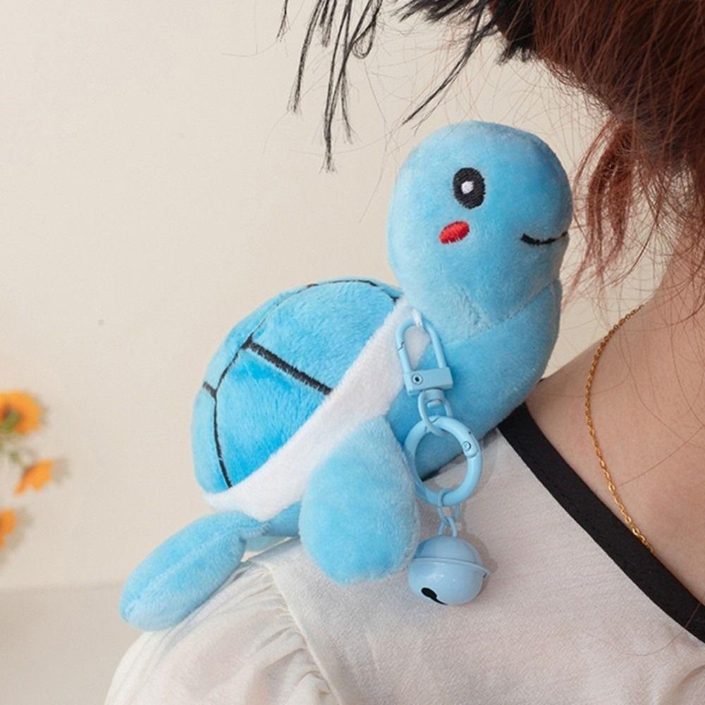 Bell Turtle Plush Pendant Stuffed Turtle Plush Toy Keyring  Backpack Decor