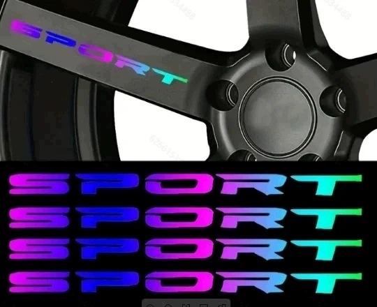 

Нові 4 шт. Автомобільні наклейки Спортивний шрифт Наклейка на кузов автомобіля Автомобільні дверні диски Маточина колеса Гонки Наклейка Зовнішні аксесуари Auto Produ