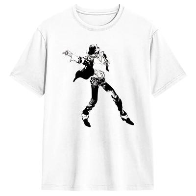 Michael Jackson Solo De Koning van de Pop Mannen T-shirts Grappig T-shirt Korte Mouw Ronde Hals T-shirt Katoen 4XL 5XL Kleding