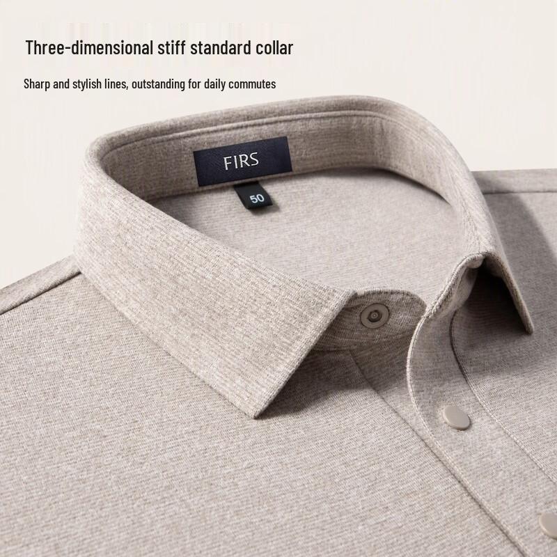 Shanshan Men's Wool & Silk Blend Long Sleeve Polo Shirt