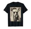 Funny Moose with Sunglasses Retro Christmas Festive Animal T-Shirt