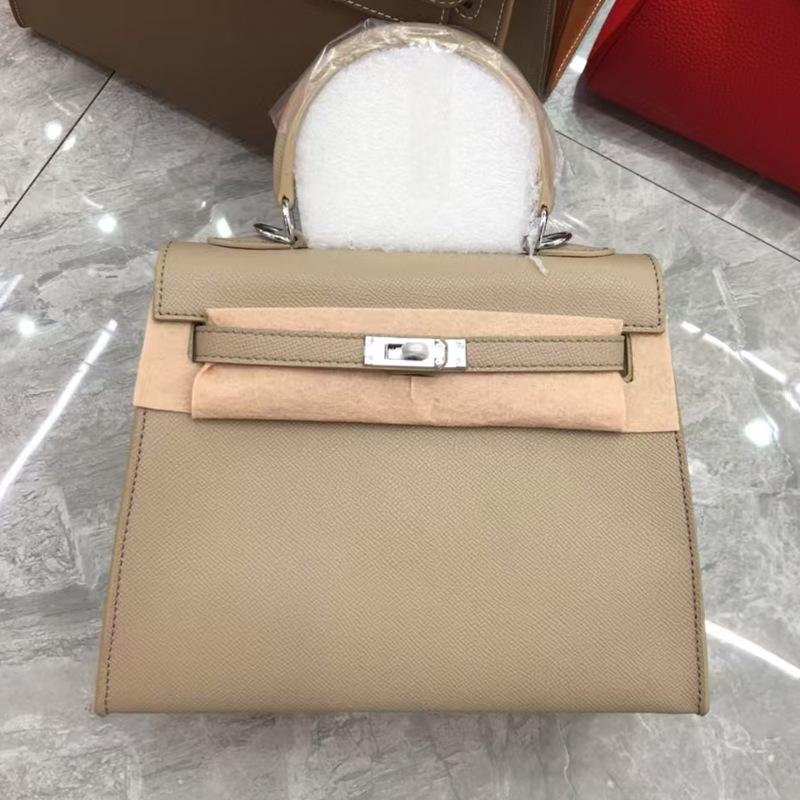 2025 New women's bag palm pattern second generation KellI bag cowhide mini Kelli bag shoulder bag crossbody handbag