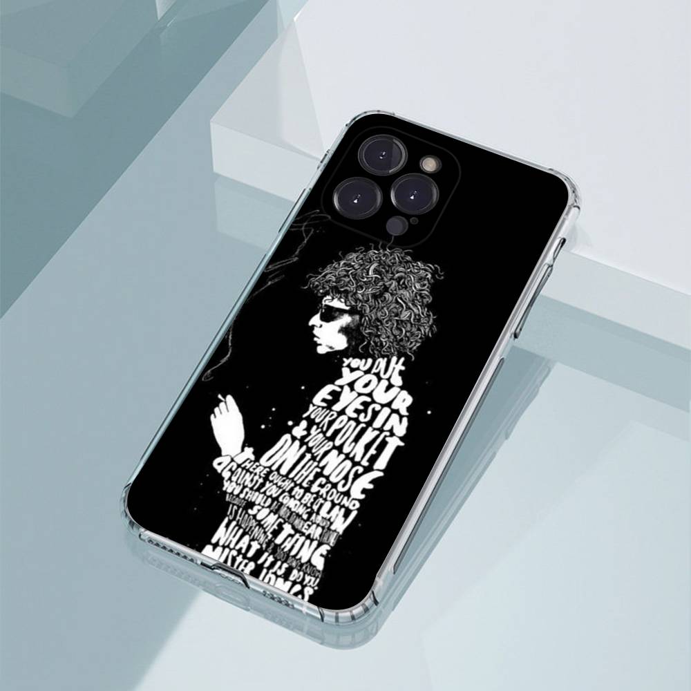 B-Bob Dylan Phone Cases For iPhone17,16,15,14,13,12,11,Pro,Max,Plus Luxury Camera Protection Plastic