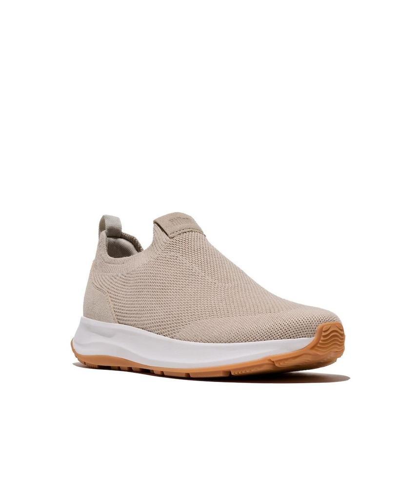 Fitflop Men'S F-Mode Flow Knit Slip-On Trainers - Pale Grey (Ft61K1N052)