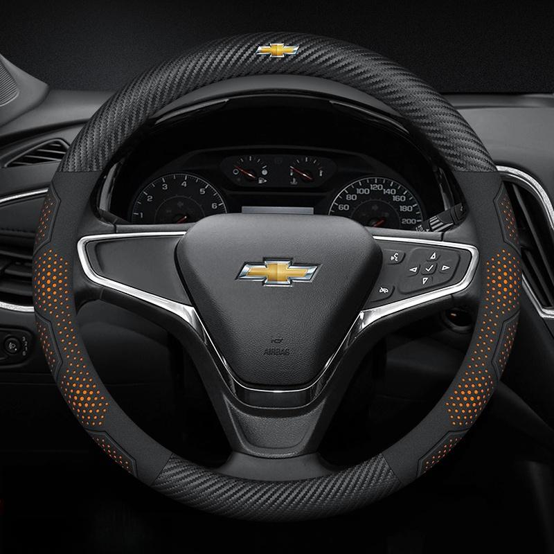 Car Steering Wheel Cover For Chevrolet Aveo Bolt Cavalier Cruze Onix Orlando Silverado Spark Tahoe Suburban Lacetti Tracker