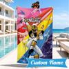 Custom Name Power-Rangers Heroes Beach Towel Microfiber Beach Towel, Lightweight and Quick-Dry, for Summer Travel, Swimming Pool Gift