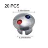 20pcs Faucet Handle Hot Cold Water Sign Red Blue Label Decoration Cover Hot Cold Faucet Indicator Faucets Replacement Part