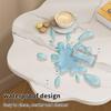 Double-Layer Flower Bedside Table Multifunctional Small Side Table For Sofa Couch Home Use