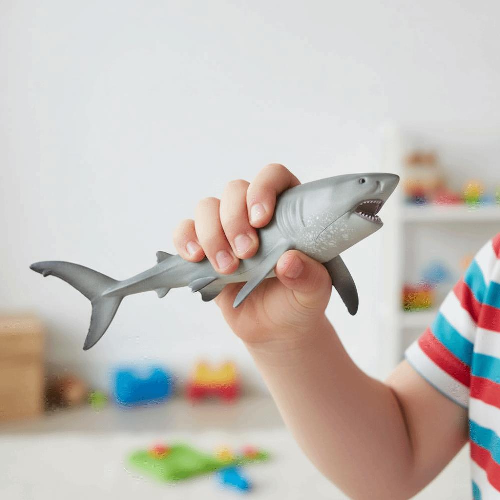 Handmad Ocean Animals Ornaments Realistic Simulated Shark Decorations  Children Toys