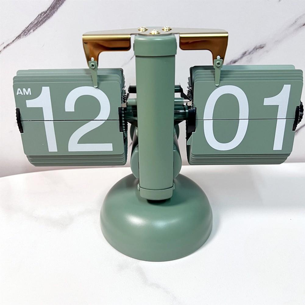 Flip Clock Retro Vintage Auto Flip Clock Desk Clock Table Clock Home Decor