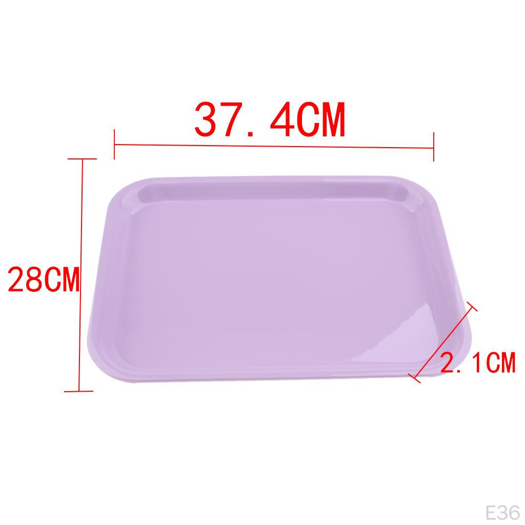 Serving Tray Melamine Plastics Dish Plate Hotel Restaurant Rectangular Platter