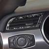 Carbon Fiber For Ford Mustang 15-20 CD Air Conditioning Control Panel Gear Panel Air Panel car Sticker cover Car