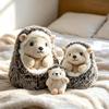 Soft Huggable Hedgehog Plush Ball Toy Stuffed Animal Doll 1Pcs for Kids Bedtime Companion Gift Home Decor