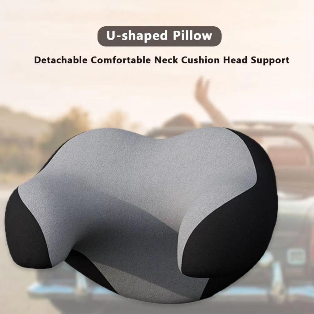 Auto Seat Headrest Protector Neck Support Pillow Ergonomic U-Shaped Pillows Airplane
