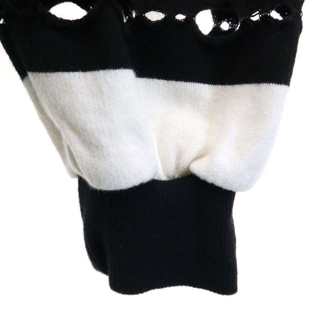 Ground Y hecho en Japón Sudadera con capucha con patrón de rayas 3 negro Youji Yamamoto Hombre Usado