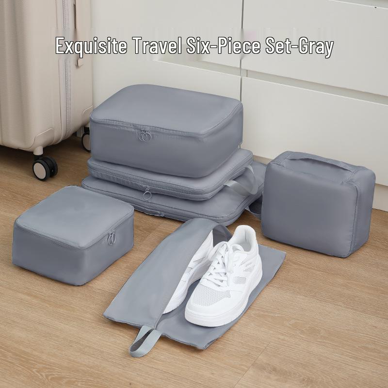 Wrinkle-free Memory Fabric Travel Storage Set: Tear-resistant, Waterproof, Moisture-proof Suitcase Organizers