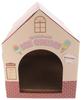 Fuji Boeki Cute Cat Scratching Post, Cardboard House, 37cm Wide X 30cm Deep X 38cm High, Weight Capacity, Product Number 49194