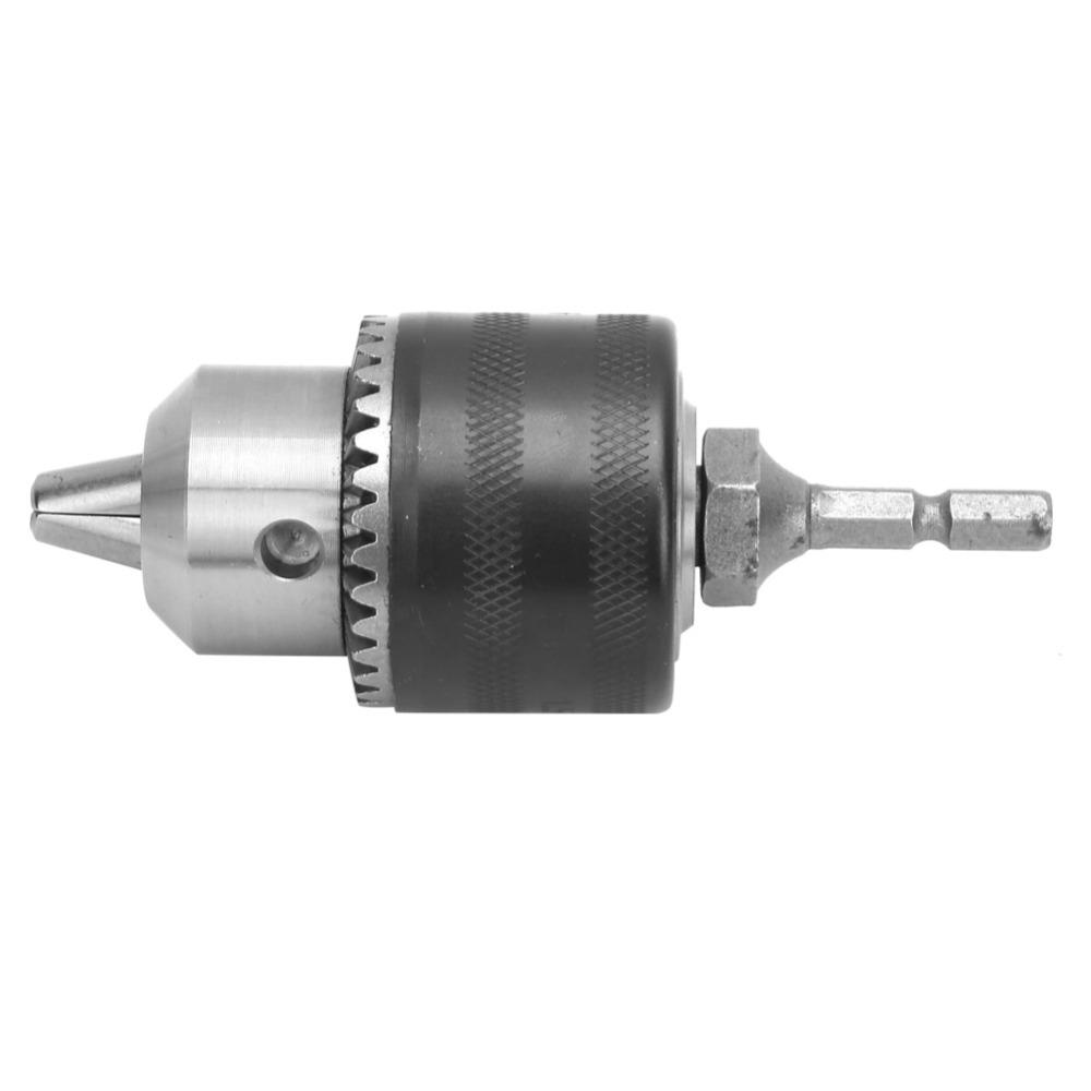 1/4" Hex Shank Keyed Drill Chuck 1/2-20UNF Mount Conversion Adapter Chuck For Fixing Drilling
