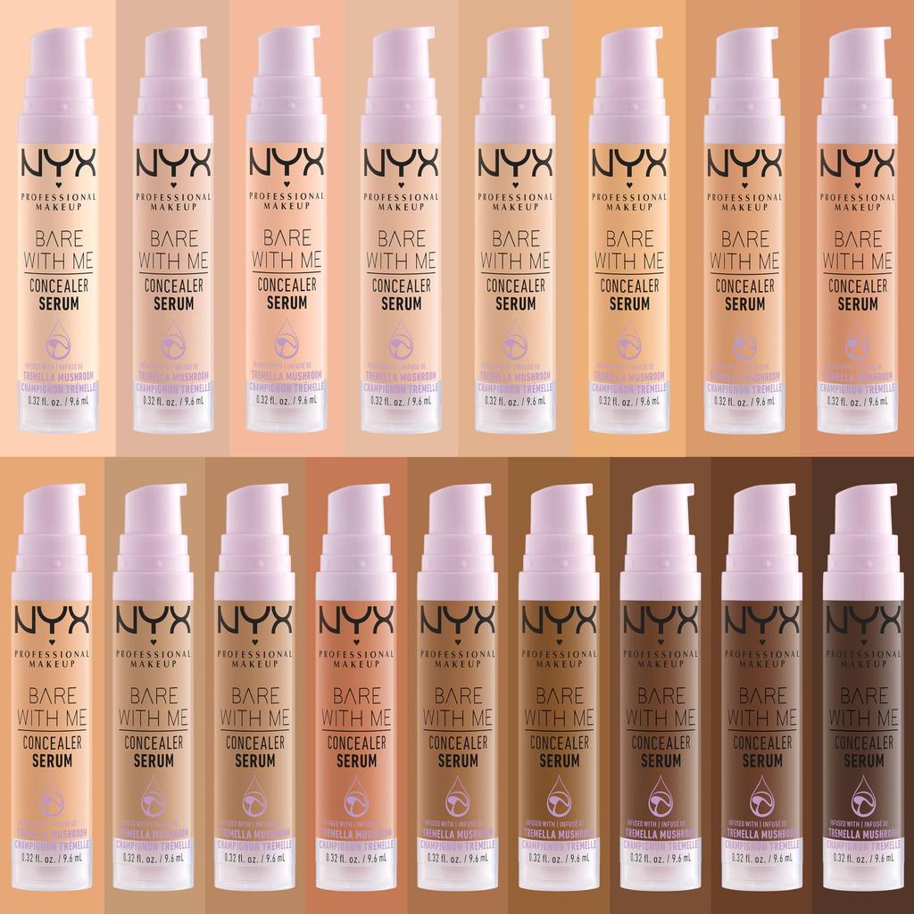 NYX Professional Makeup Corrector Serum, Natürliches Ergebnis, Feuchtigkeit und Mittlere Deckkraft, Bare With Me, Farbton: Vanille, 9,6ml