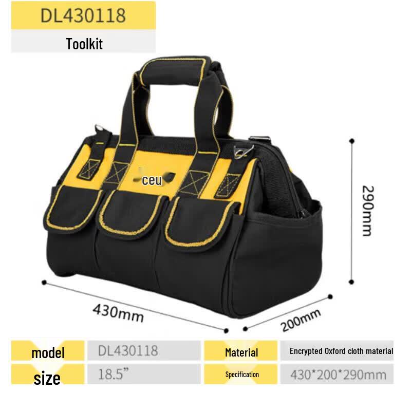 Deli Multi-functional Oxford Tool Bag 18.5 inch