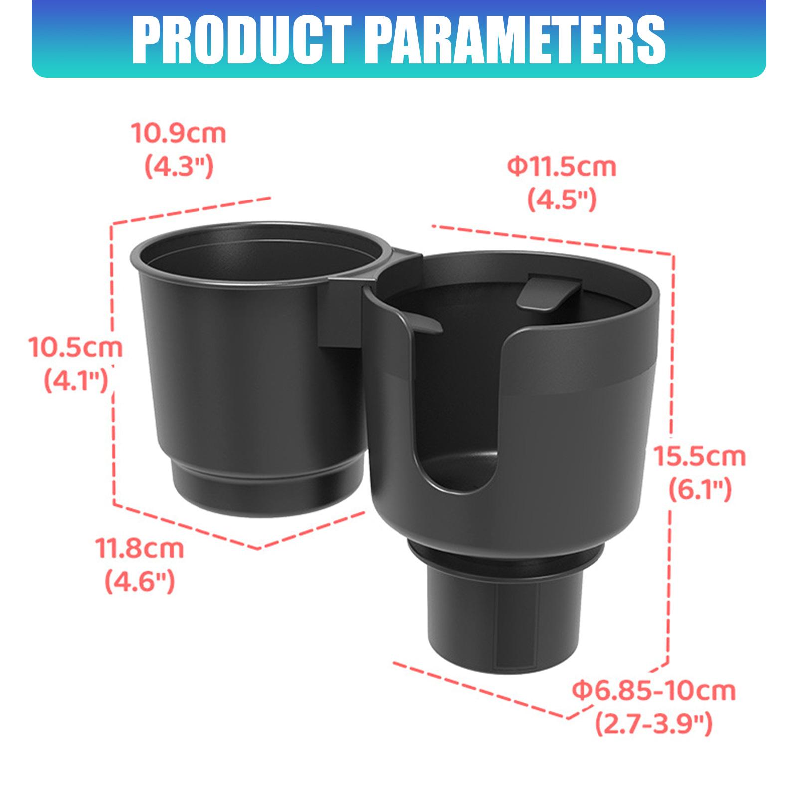 Автомобильный подстаканник из АБС-пластика со встроенным органайзером для салона большинства автомобилей, двойной держатель для напитков